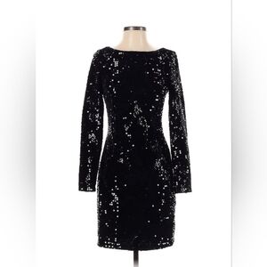 Aidan by Aidan Mattox - Elegant Black Sequin Dress, size 2 (fits like xs)